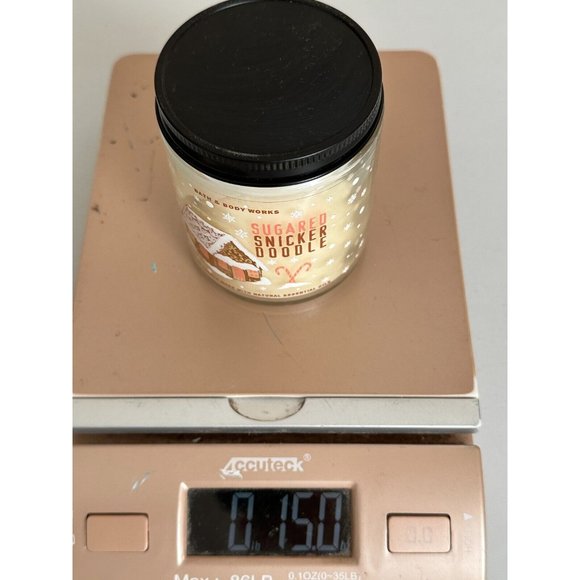 HOLIDAY SUGARED SNICKERDOODLE SINGLE WICK CANDLE Jar Bath & Body Works - Picture 8 of 8